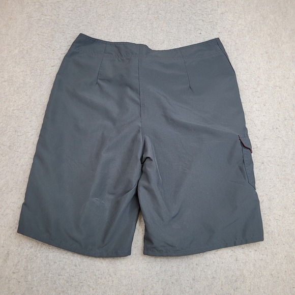 Hurley Board Shorts Mens 34 Gray Vintage Zeros 11" Inseam Swim Trunks Made USA - Picture 5 of 10